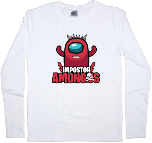 Kids' Longsleeve Shirt - Red impostor - Mfest