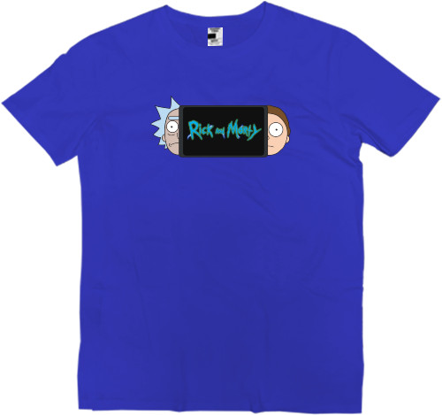 Men’s Premium T-Shirt - Rick and Morty game console - Mfest