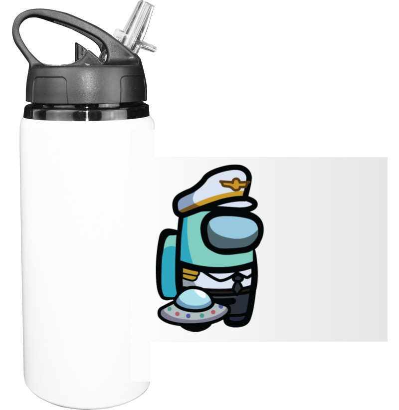 Sport Water Bottle - Among Us - Captain Turquoise - Mfest