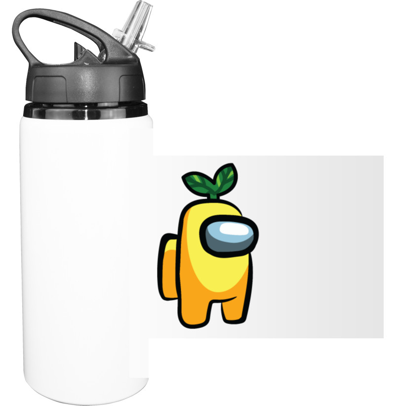 Sport Water Bottle - Among Us - Yellow Plant - Mfest