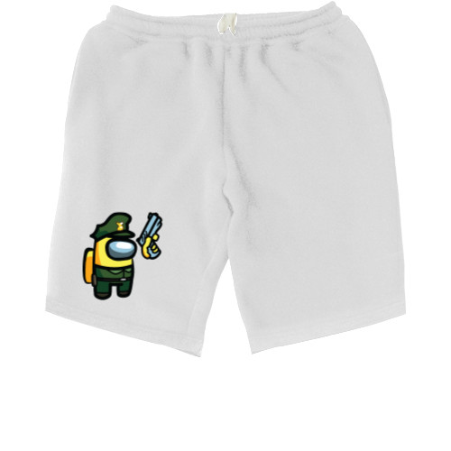 Kids' Shorts - Among Us - Military Yellow - Mfest