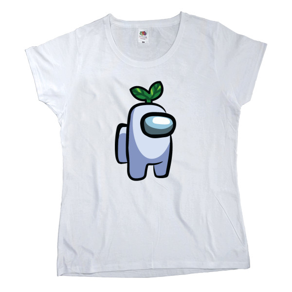 Women's T-shirt Fruit of the loom - Among Us - White Plant - Mfest