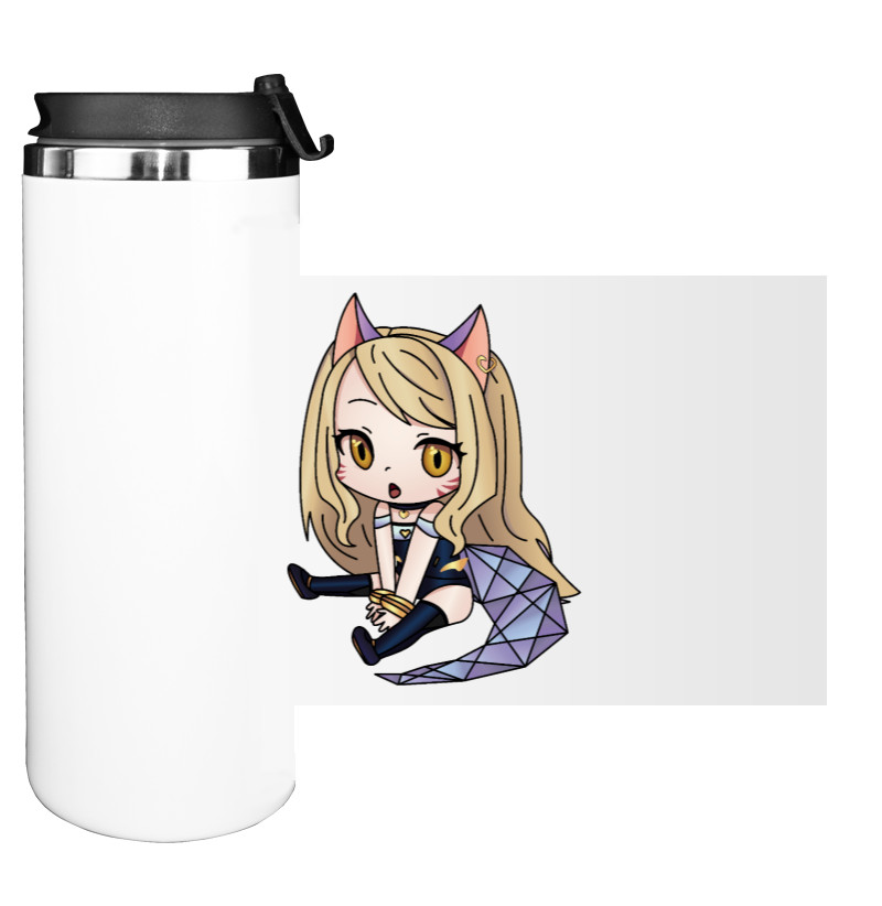 Water Bottle on Tumbler - Ahri - League of Legends - KDA - Mfest