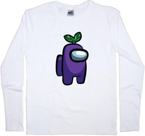 Men's Longsleeve Shirt - Among Us - Purple Plant - Mfest