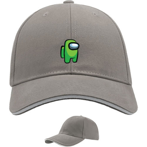 Sandwich Baseball Cap - Among Us - light green - Mfest