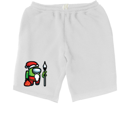 Kids' Shorts - Among Us - Green Santa - Mfest