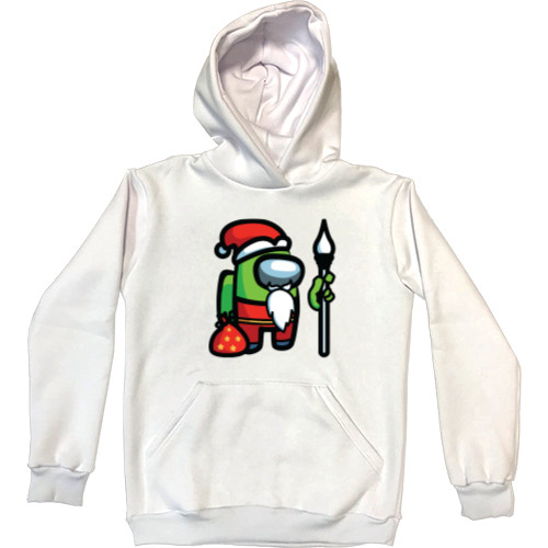 Kids' Premium Hoodie - Among Us - Green Santa - Mfest