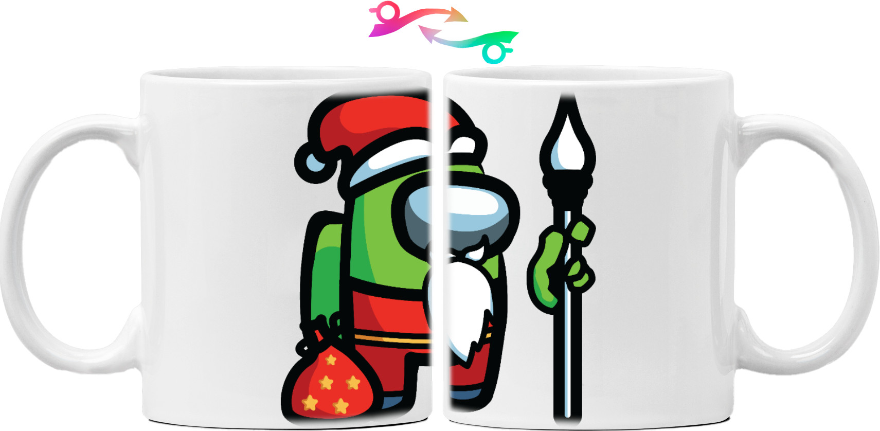 Mug - Among Us - Green Santa - Mfest