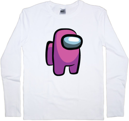 Kids' Longsleeve Shirt - Among Us - Pink - Mfest