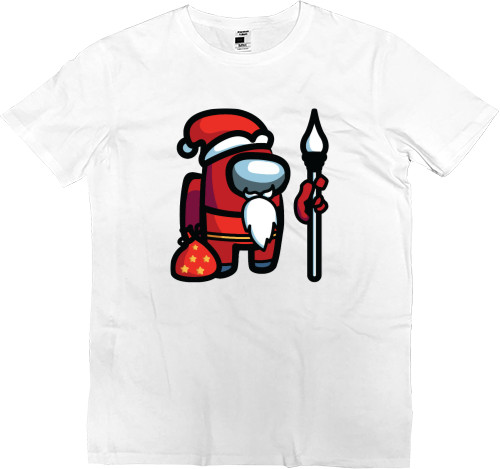 Men’s Premium T-Shirt - Among Us - Red Santa - Mfest