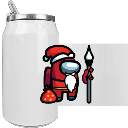 Aluminum Can - Among Us - Red Santa - Mfest