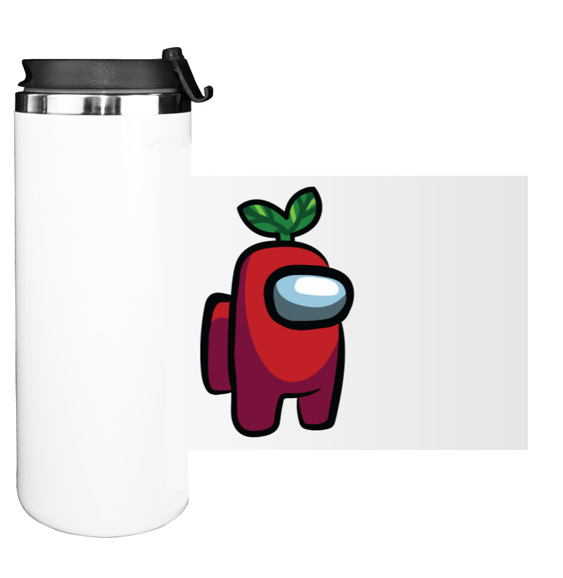 Water Bottle on Tumbler - Among Us - Red Plant - Mfest