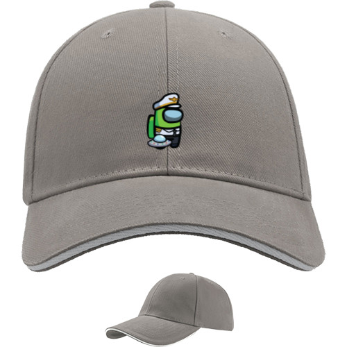 Sandwich Baseball Cap - Among Us - Captain Green - Mfest