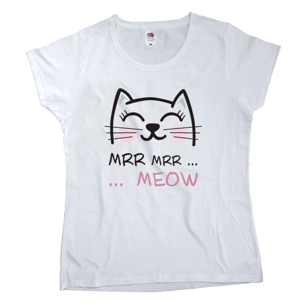 Women's T-shirt Fruit of the loom - Mrr... Mrr... Meow - Mfest