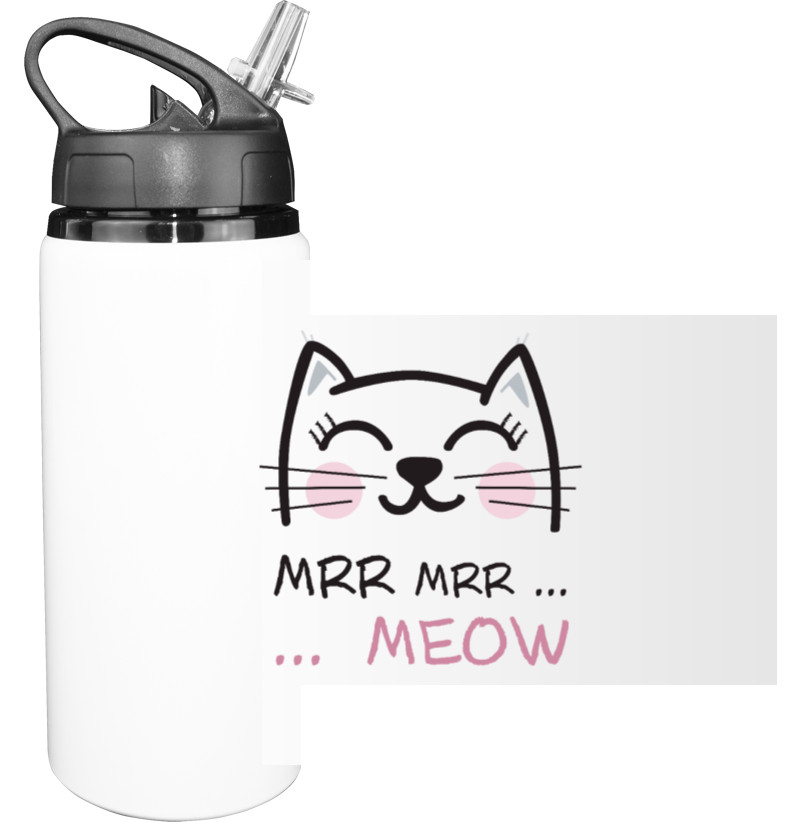 Sport Water Bottle - Mrr... Mrr... Meow - Mfest