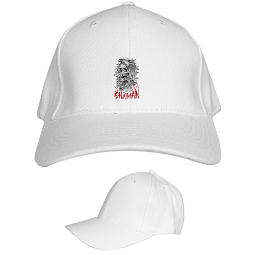 Kids' Baseball Cap 6-panel - рисунок черепа вождя шамана - Mfest