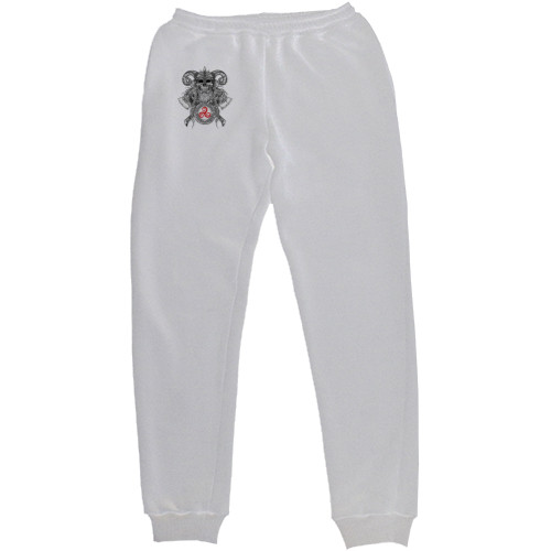 Men's Sweatpants - эмблема черепа викинга - Mfest