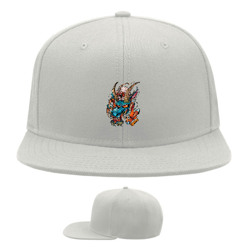 Snapback Baseball Cap - японский дракон демон - Mfest