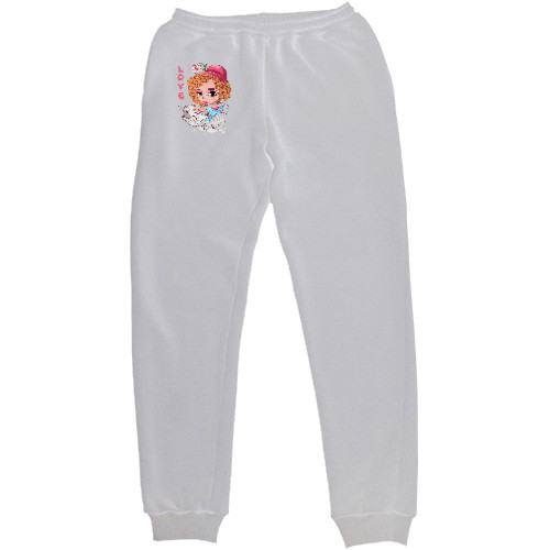 Women's Sweatpants - девушка гладит своего любимого кота - Mfest