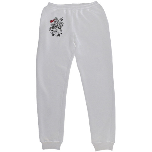 Women's Sweatpants - девушка самурай в боевой экипировке - Mfest