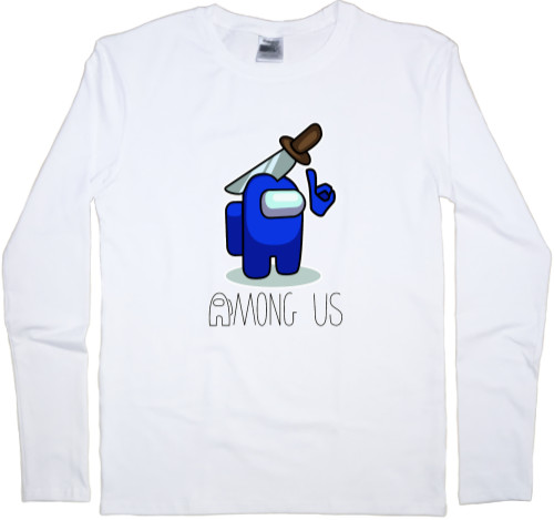 Men's Longsleeve Shirt - AMONG US - Blue - Mfest