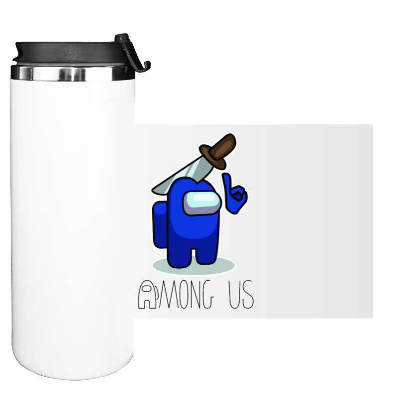 Water Bottle on Tumbler - AMONG US - Blue - Mfest