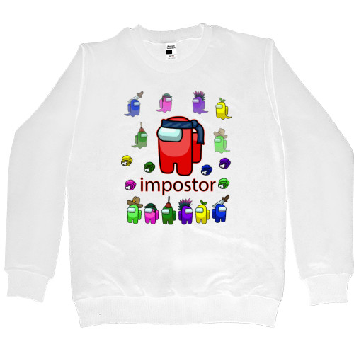 Kids' Premium Sweatshirt - AMONG US - Red Imposter - Mfest