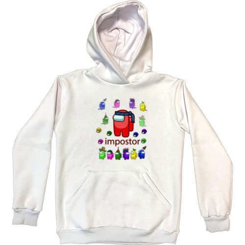 Kids' Premium Hoodie - AMONG US - Red Imposter - Mfest