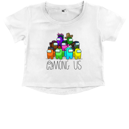 Among Us - Kids' Premium Cropped T-Shirt - AMONG US - Team - Mfest