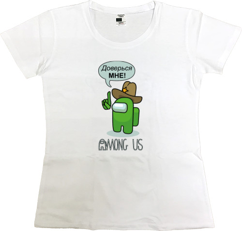 Women's Premium T-Shirt - AMONG US - Trust - Mfest