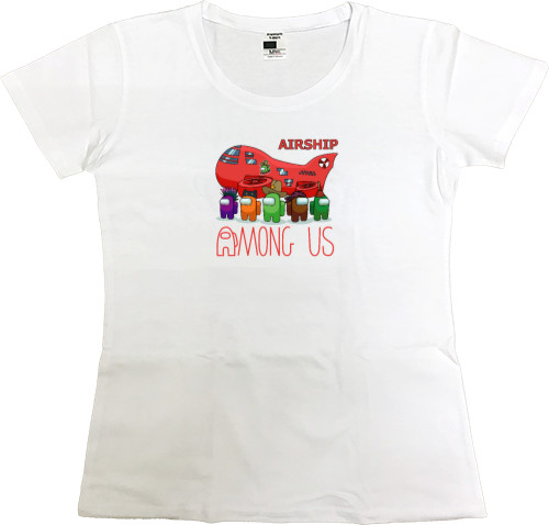 Women's Premium T-Shirt - AMONG US - Airship - Mfest