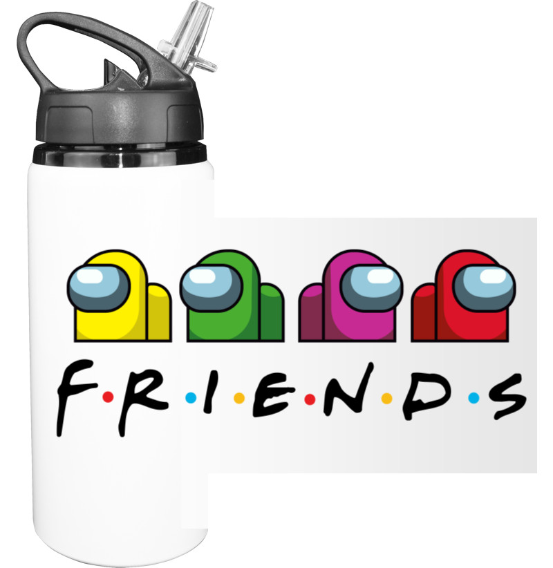 Sport Water Bottle - Freinds Among Us - Mfest