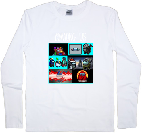 Men's Longsleeve Shirt - Among us Collage - Mfest