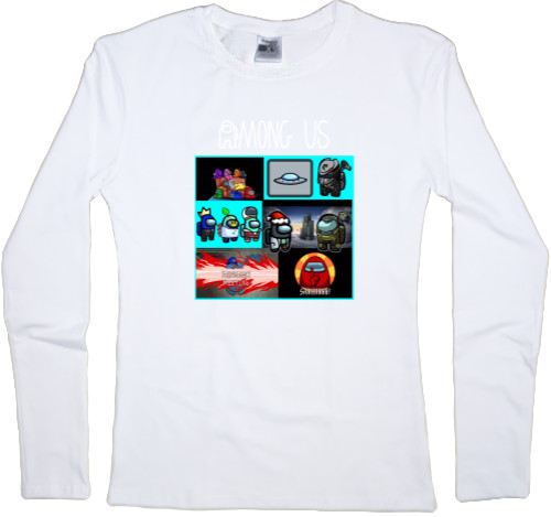 Women's Longsleeve Shirt - Among us Collage - Mfest