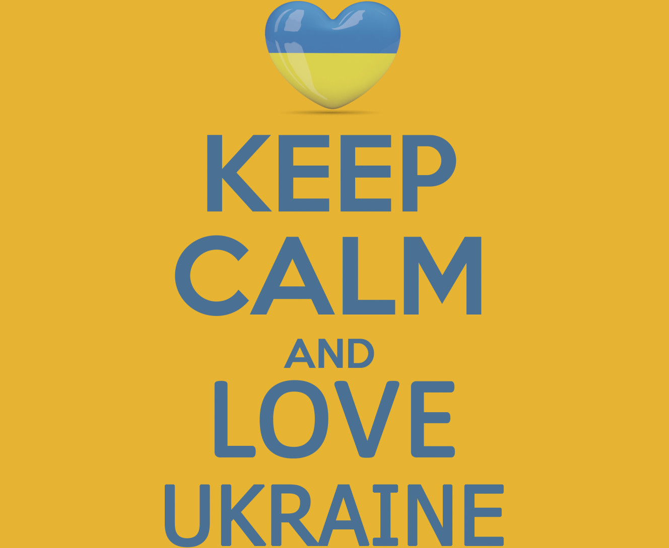 Keep calm love Ukraine