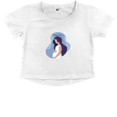 Kids' Premium Cropped T-Shirt - Happiness - Mfest