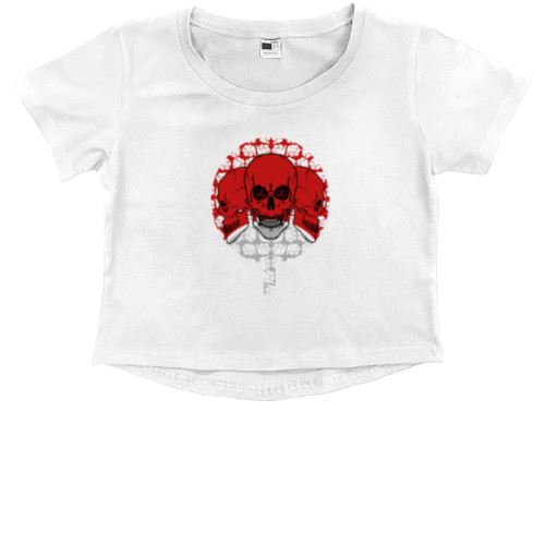 Kids' Premium Cropped T-Shirt - Uchiha Clan - Mfest