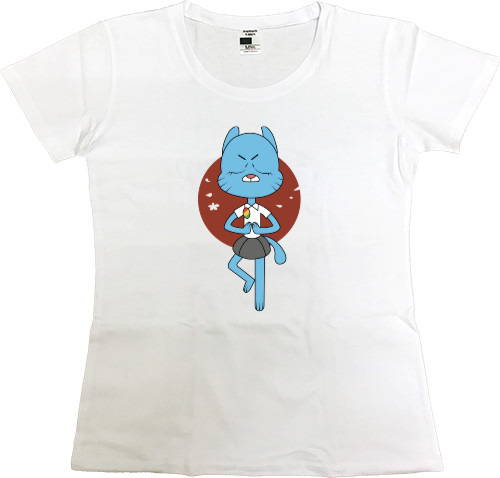 Women's Premium T-Shirt - NICOL AMAZING WORLD OF GUMBALL - Mfest