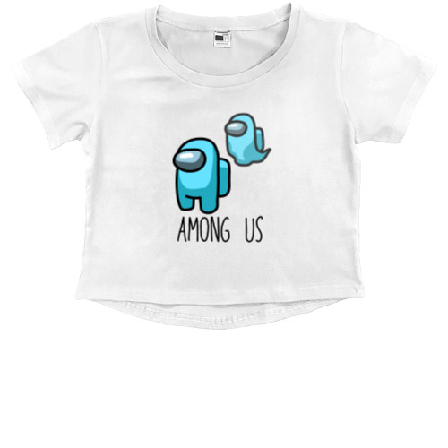 Kids' Premium Cropped T-Shirt - Ghost Among Us - Mfest