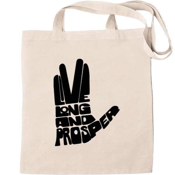 Tote Bag - Live Long and Prosper Star Trek - Mfest