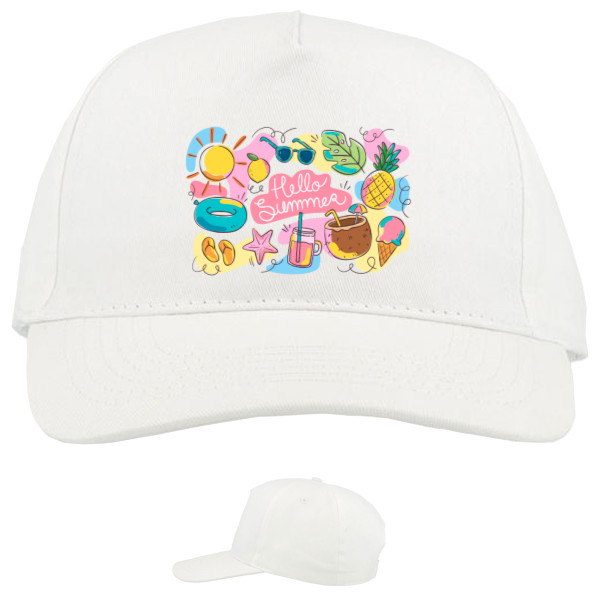 Baseball Caps - 5 panel - hello summer - Mfest