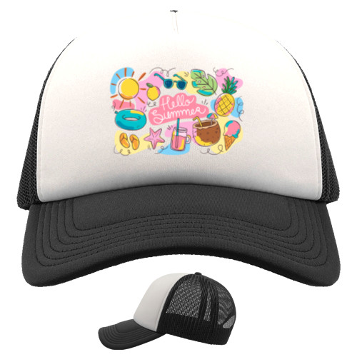 Trucker Cap - hello summer - Mfest