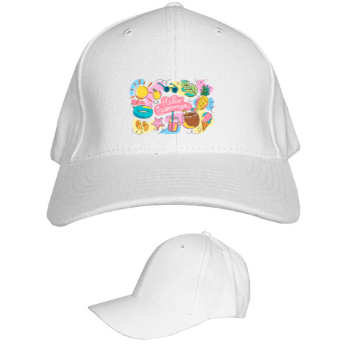 Kids' Baseball Cap 6-panel - hello summer - Mfest