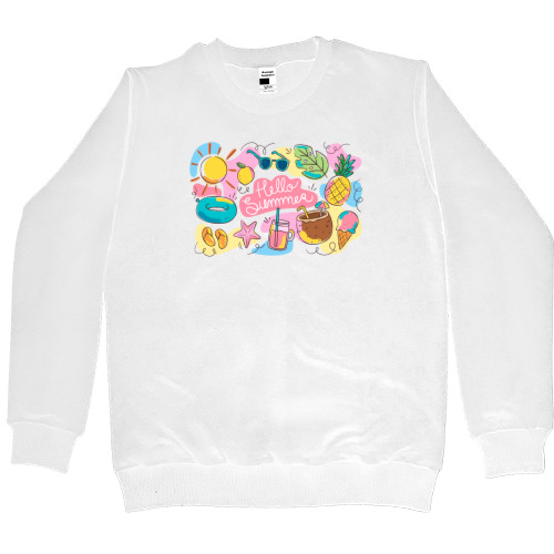 Women's Premium Sweatshirt - hello summer - Mfest