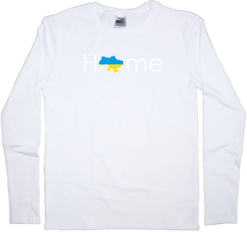 Men's Longsleeve Shirt - Ukraine house, map - Mfest