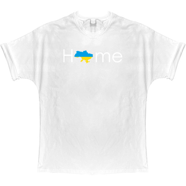 T-shirt Oversize - Ukraine house, map - Mfest