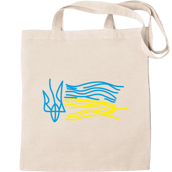 Tote Bag - Trident and ensign of Ukraine creative - Mfest