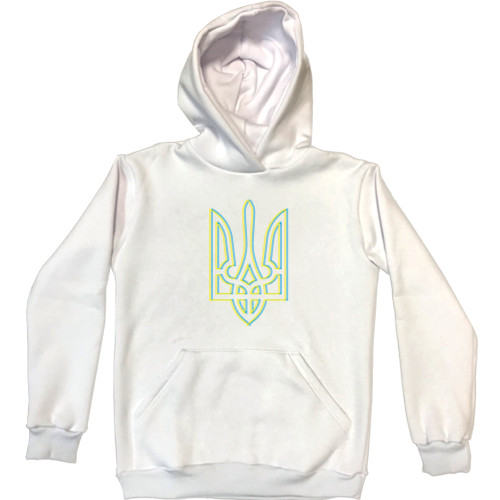 Unisex Hoodie - Trident kolori Ukraine - Mfest