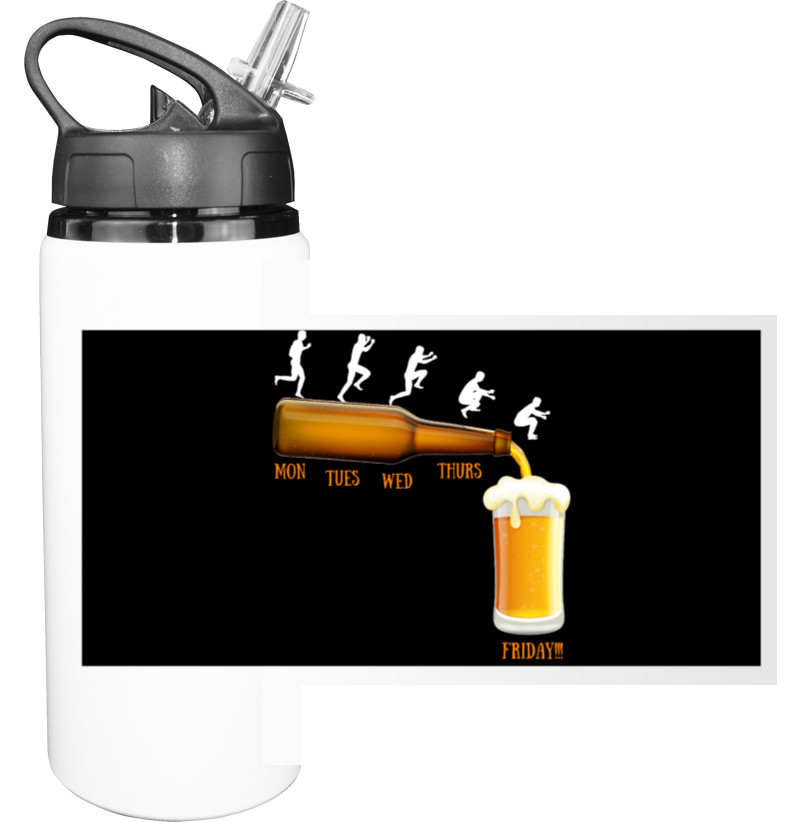 Sport Water Bottle - End of Monday - Mfest