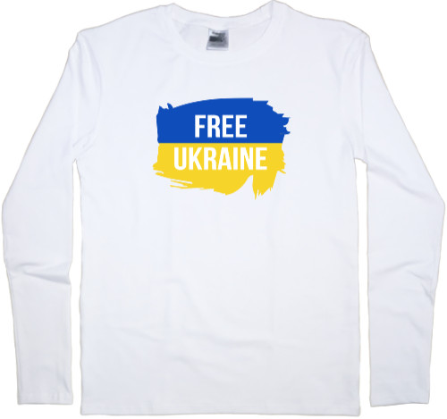 Men's Longsleeve Shirt - Free Ukraine - Mfest